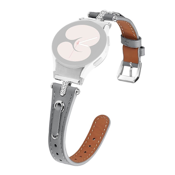 Type E Äkta Ko-Läder Armband för Samsung Galaxy Watch6 40mm/44mm/6 Classic 43mm/47mm Style A
