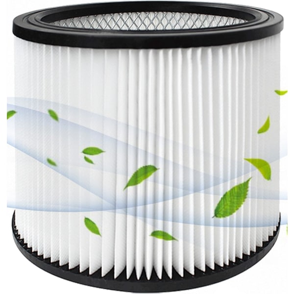 Kompatibelt filter från verkstadens VAC-filter 90304 9030400 903-04 90350, torr och våt dammsugare, rengörbar