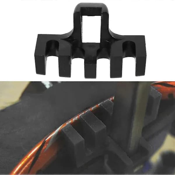 4 pcs Badminton Racket Stringing Machine Tools Rackets Pressure Reducer Load Spreader Adapter Mount Black and White