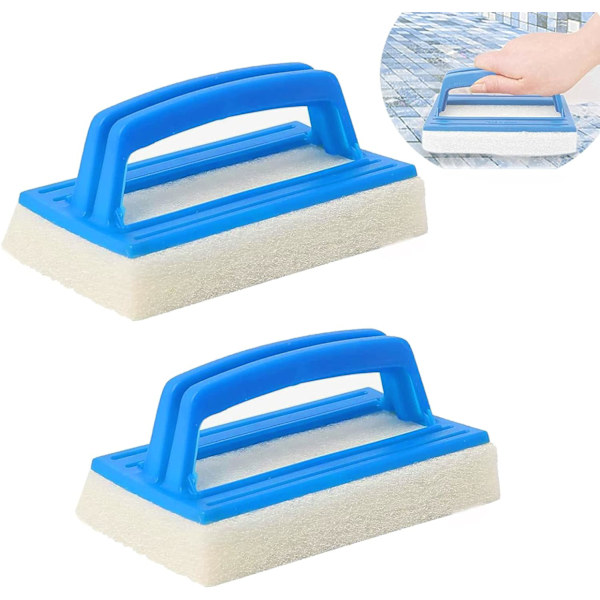 Vattenlinjerengöringssvampborste - Ergonomisk och lätt - för badtunna och pool - Grön