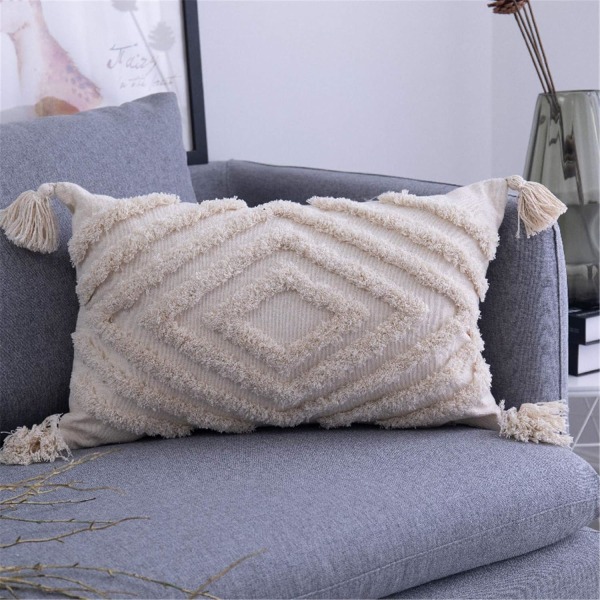 Piece Cushion Cover Pillow Cotton Throw Pillow Morocco Tufted Cushion Covers for Sofa Bedroom Living Room