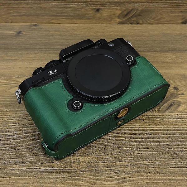 Type C PU Læder Kamerataske til Nikon ZF med Batteriåbning og Anti-drop Beskyttelsesetui Style B