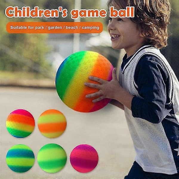 Lekboll/boll/regnbågsboll/PVC studsande kickboll/fladdrande/leksak för E