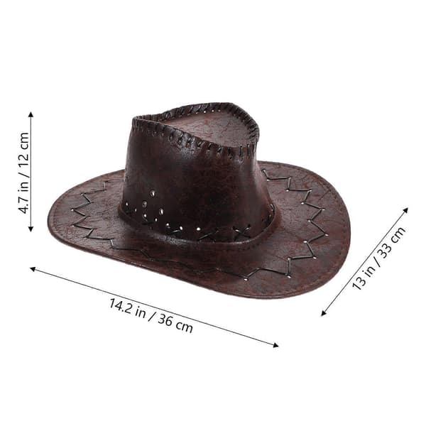 Cowboyhat Imiteret Cowboyhat til Fest Cosplay Performance