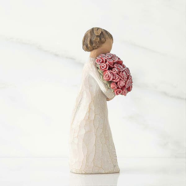 Willow Tree Abundance, skulpterad handmålad figur, rosa-bra