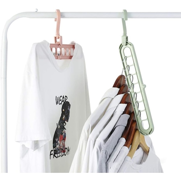 Magiske kleshengere, plassbesparende kleshengere, smart klesskap, plassbesparende, 5 stk. multikleshengere