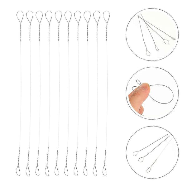 10st Robust Cheese Slicer Wire Stainless Steel Cheese Cutter Wire Replacement Kitchen Accessory