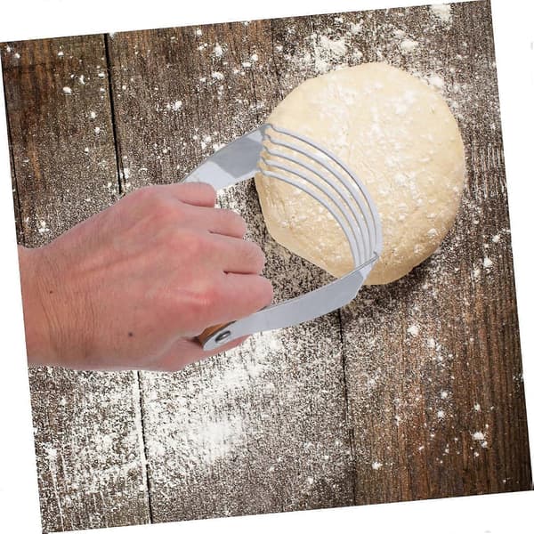 Deigkutter og deigblander i rustfritt stål med ergonomisk grep for enkel baking Ref: 8904