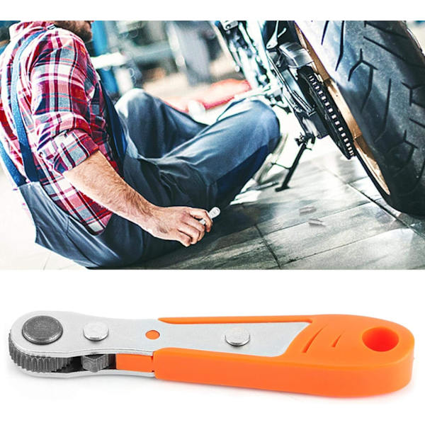 Hylsyavain, mini 36-hampainen 1/4 tuuman hylsyavain räikkäruuvimeisseli hylsyavain auto käsi työkalu (oranssi)