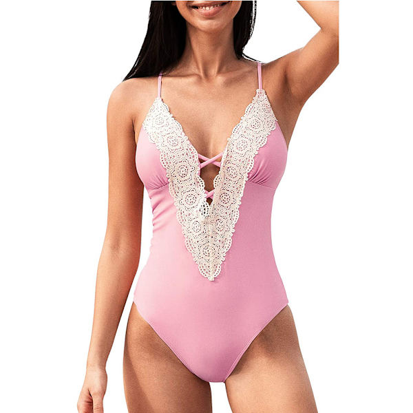 Tummy Control badedragt Halv Enkelt Stykke Slim Retro badedragt Kvinders Plisseret Push Up badedragt