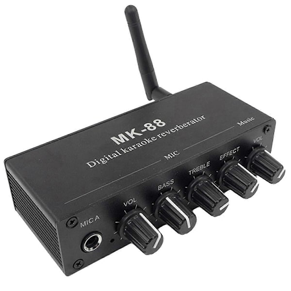 -88 6,5 mm Mikrofon Reverb Effekt Bluetooth Koaksial Dekoder Stereo Forforstærker Lydforstærker Mikserpult