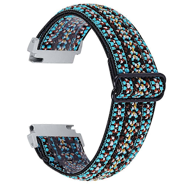 For SyncUP Kids Watch Jacquard Elastisk Nylonrem Justerbart Smartklokkebånd Style B