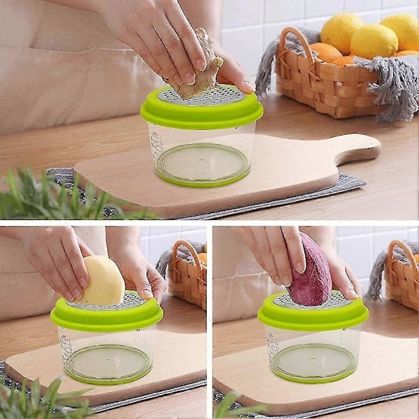 Citrus Lemon Orange Juicer, Manuel Håndpresser Med Indbygget Målekop Og Rivejern, Multifunktionel Manuel Juicer Med Reamers I Flere Størrelser Hvidløg G
