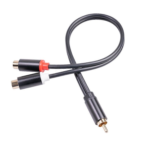 RCA Han-kabel til 2RCA Hun-lydkabel 2 RCA Han-splitter Aux-kabel til TV PC DVD Højttalerlyd