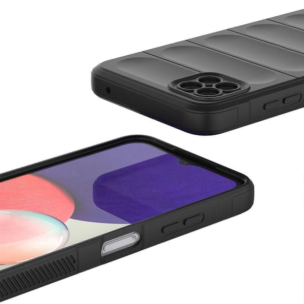 Til Samsung Galaxy A22 5G Magic Shield TPU + Flanell Mobilskall