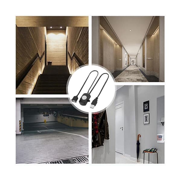 5 stk DC 5V/12V/24V USB PIR Infrarød Bevegelsessensorbryter for LED Lysstripe Intelligent B
