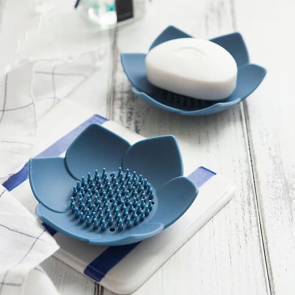 3-pack Soap Dish with Drip Silicone, Self-Draining Soap Dish for Easy Cleaning and Keeping Soap Dry SXQ