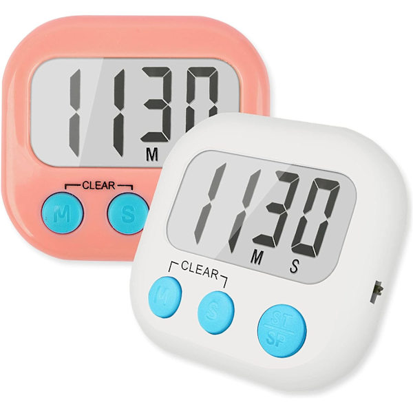 Lärarbarn Klassrum Timer Stor Magnetisk Nummer Timer 2-Pack