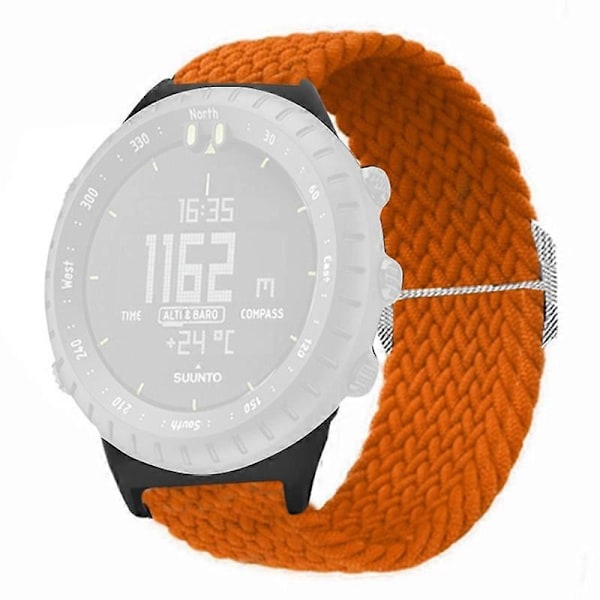 Elastiskt armband i nylon för Suunto Core-klocka, 22 mm, mjukt och flätad Style B