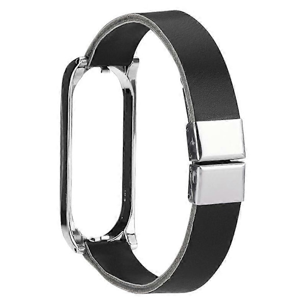 Læderurrem med urkasse til Xiaomi Mi Band 7/Band 7 NFC Style B