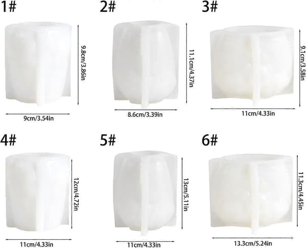 Blomsterprægede Cylinder Silikoneforme til Epoxyharpiks Sæbe Chokolade Slik Kagedekoration