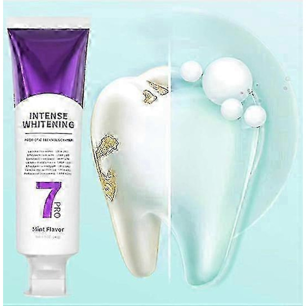 1-3X 7-Pro Intensive Toothpaste, 7PRO Intense Whitening Toothpaste with 7 2025 2PCS