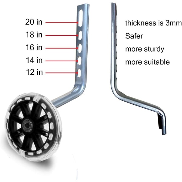 Universal træningshjul, træningshjul til børn, træningshjul til børnecykler, træningsboost til børnecykler
