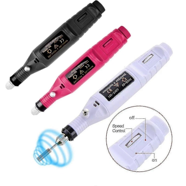 Tånagel Slipmaskin För Tjocka Tånaglar Set Manikyr Och Pedikyr Professionell Ny pink