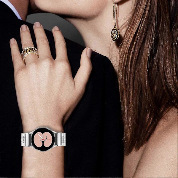 Til Samsung Galaxy Watch 5 Pro/Watch 5/Watch FE 40mm/Watch4 Rustfrit Stål Armbånd
