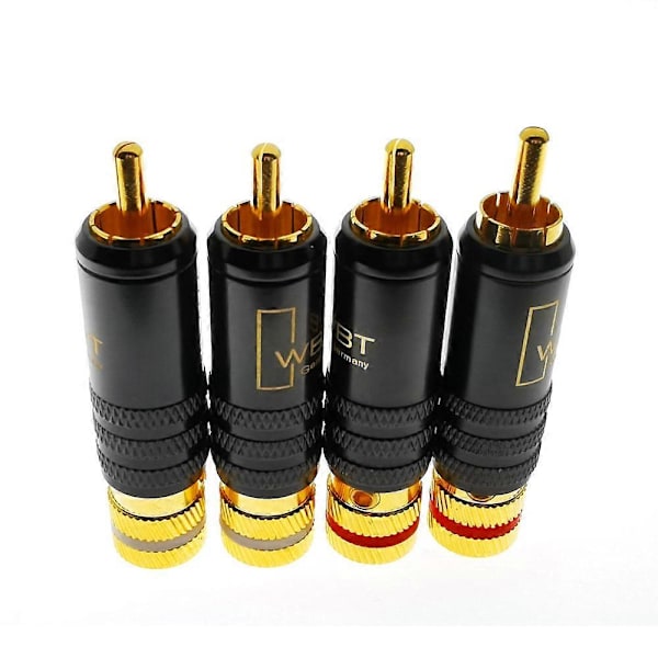 WBT-0144 Guldbelagt RCA-stik RCA Plug-In Type AV-lyd- og videostik Videostik
