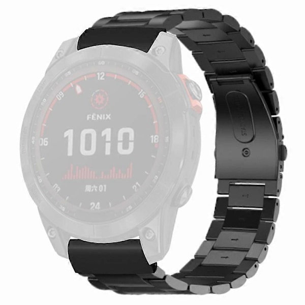 Typ B Armband i Rostfritt Stål för Coros Vertix 2/Garmin Fenix 7X/6X/5X med 26mm PC-Anslutning Style B