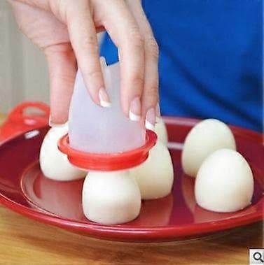 6-pack non-stick silikonäggkoppar matlagning äggpocherare