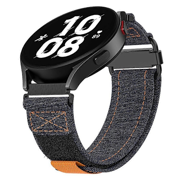 Samsung Galaxy Watch5/Watch 5 Pro/Watch 4/Watch 4 Classic -kelloihin kangasranneke 20mm Loop-kiinnityksellä Style B
