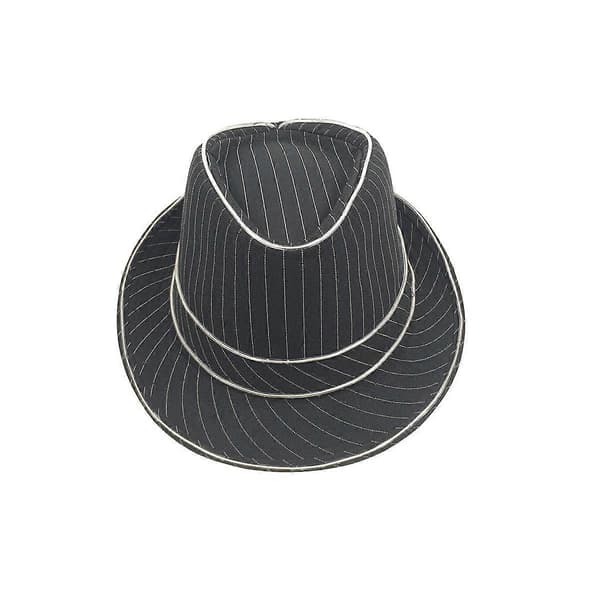 Hvidt lys LED Jazz Hat Blinkende Fedora til Fest 1.5V