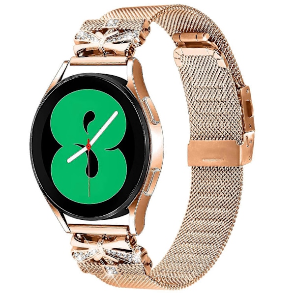 Typ B För LG Watch Sport Fjärilsdesign Milanese Band 20mm Rostfritt Stål Ersättningsarmband Style B