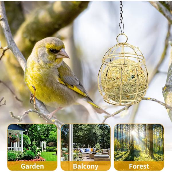 Palat Wild Bird Feeders, Ulkoilma Bird Feeder, Ball Hanging Bird Feeder, Metal Hanging Bird Feeders, Bird Feeder