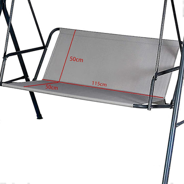 Ersättningsdel för gungsitsskydd trädgårdsgunga/hängmatta 2/3 sitsar 115*50*50cm