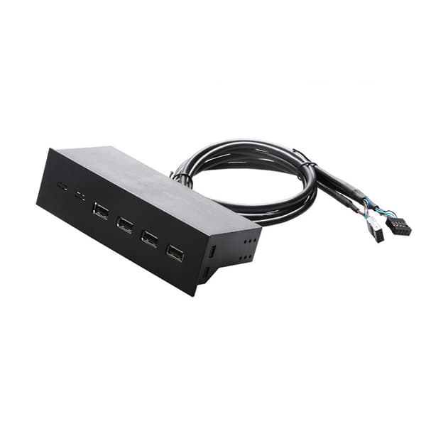 5,25 tommers USB-frontpanelhub for PC-kabinett optisk stasjon frontpanel 4 porter USB 2.0