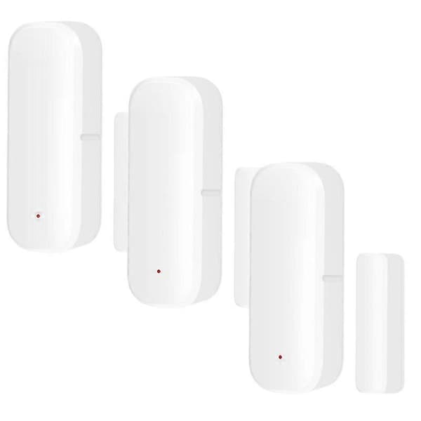 3x Tuya Smart WiFi Dør-/Vindussensor Dørmagnetisk Alarmdetektor c