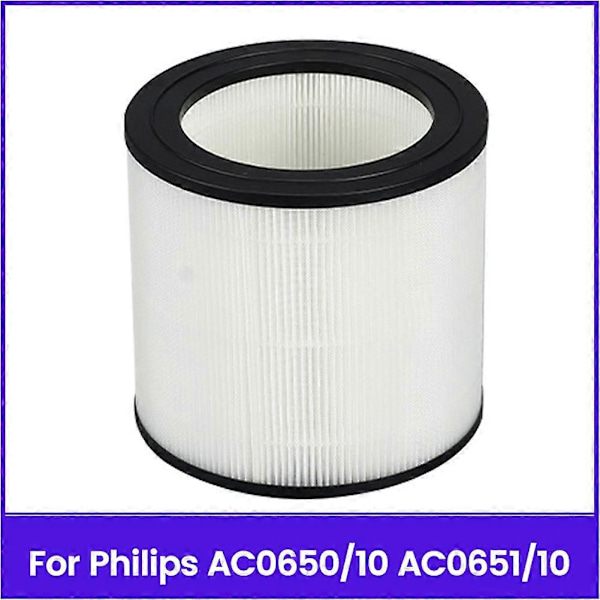 FY0611/30 Hepa Filter Ersättning för Philips AC0650/10 AC0651/10 Luftrenare Delar HEPA Filter Black & White