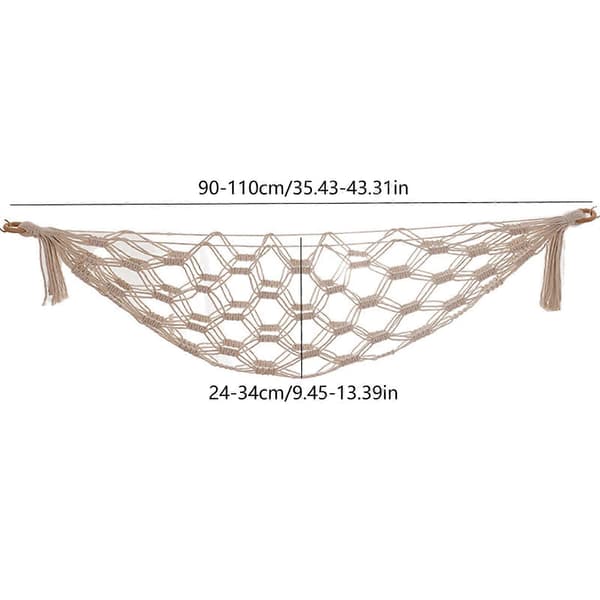 Large Storage Net Hammock for Stuffed Animals, Made with Real Net, Not Mesh, Organize the Chaos