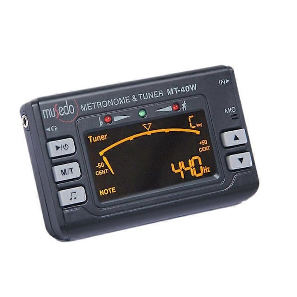 MT-40W - Tuner Tone Generator Elektronisk Digital LCD 3 i 1 LCD Klarinett Saksofon Stemmer/Metronom