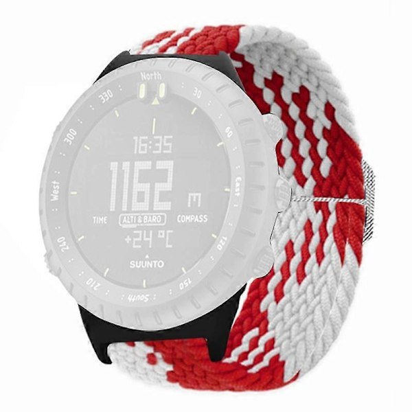 Elastiskt armband i nylon för Suunto Core-klocka, 22 mm, mjukt och flätad Style H