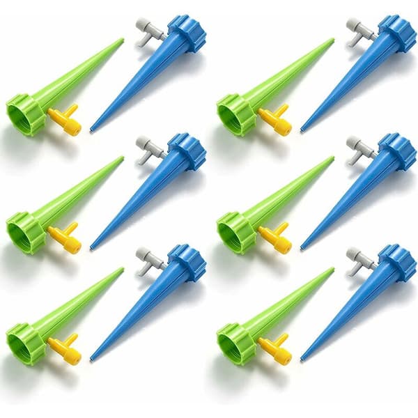12-pack Plant Watering System with Valve Control, Drip Irrigation, Self-Watering Device, Automatic Plant Waterer