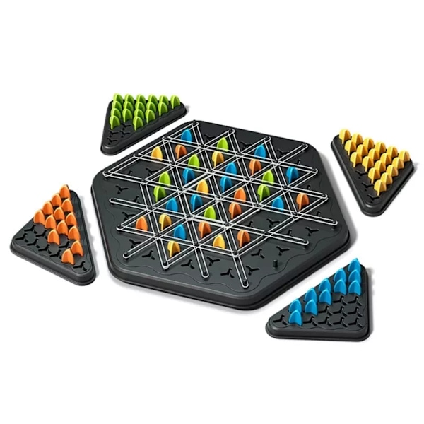 Triggle Rubber Band Strategy Game Educational Toy Chain Triangular Chess Game