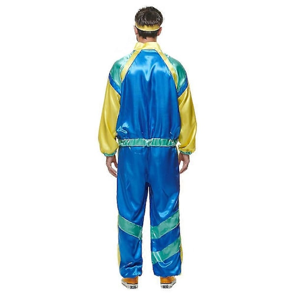 Träningsdräkt 80-tal Dam Kostym Herr Träningsdräkt 80-tal Halloween Kostym För Par Pink XL