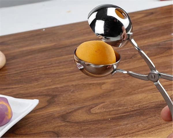 Kødbolleske i rustfrit stål til runde boller, multifunktionel form, 3,5 cm