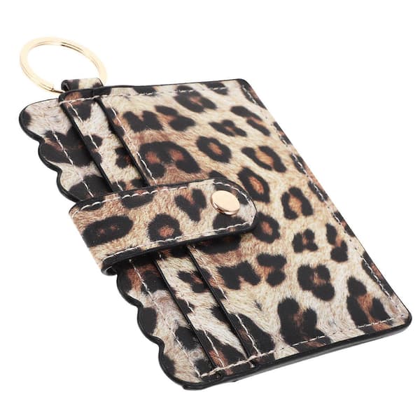 Compact Card Organizer PU Leather Cash Storage Everyday Use 13.97X9.68X0.51cm 1Set