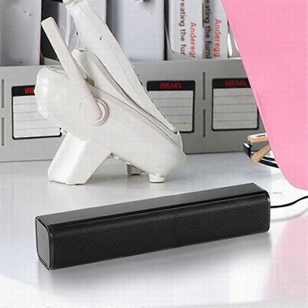 2.0 Audio Høyttalerkanal Lydplanke USB Kablet Stereo Surround Soundbar for datamaskin, nettbrett, Notebo