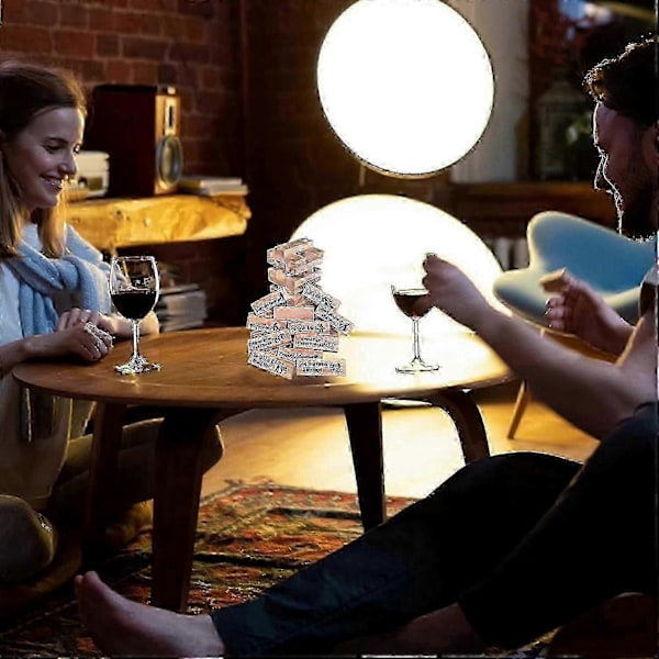 48 stk Super Naughty Block Tower Spill Voksne Par Aktiviteter & Date Night Ideer Klosse Spill